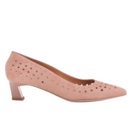 Marco Shoes Damenpumps mit interessanter Perforation rosa