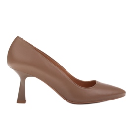 Marco Shoes Elegante Pumps aus zartem Naturleder beige