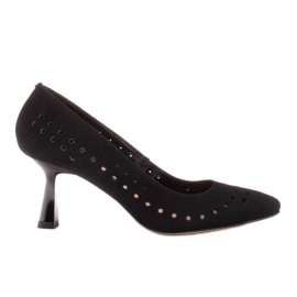 Marco Shoes Elegante Pumps aus zartem Naturleder schwarz