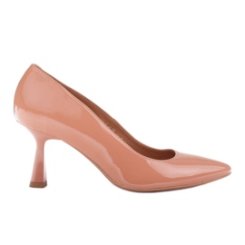 Marco Shoes Elegante Pumps aus Aprikosenlack orange