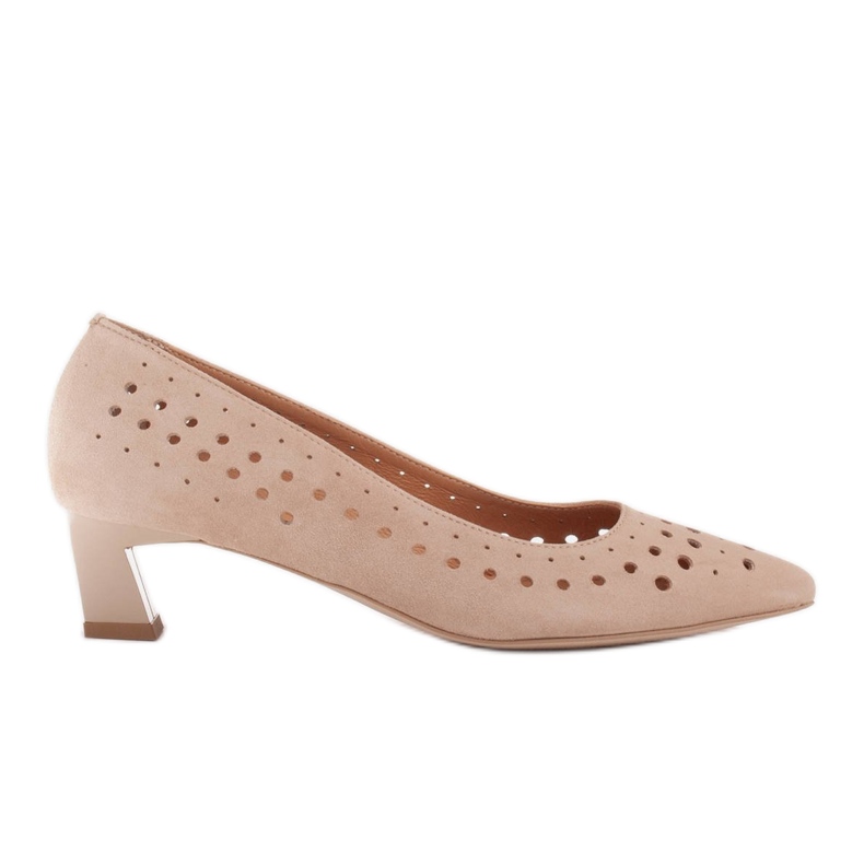 Marco Shoes Damenpumps mit interessanter Perforation beige