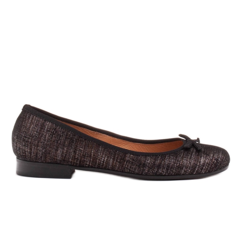 Marco Shoes Marco Damen Ballerinas aus hochwertigem Naturvelours schwarz