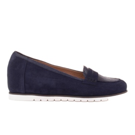 Marco Shoes Leichte Schuhe mit sehr weicher Unterseite und verstecktem Zwickel navy blau