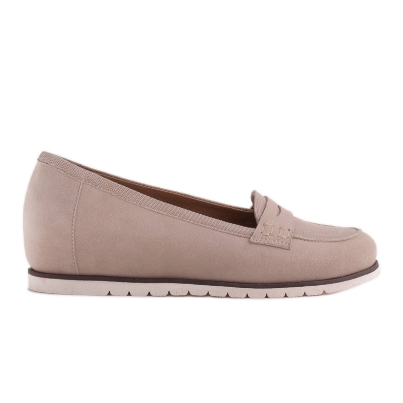 Marco Shoes Leichte Schuhe mit sehr weicher Unterseite und verstecktem Zwickel beige