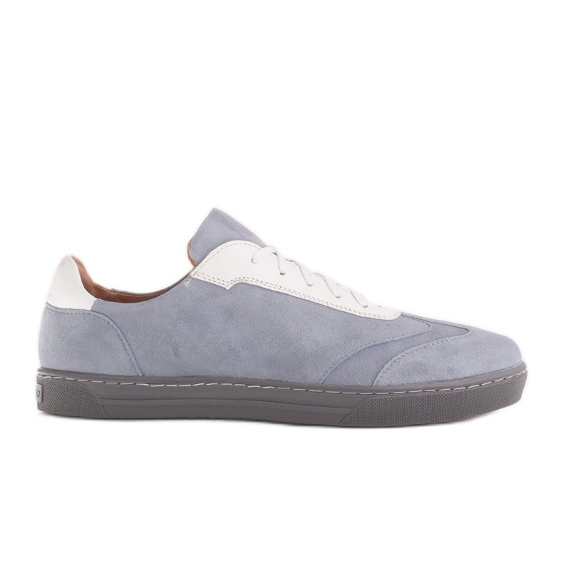 Marco Shoes Sport-Sneaker aus hochwertigem Naturvelours grau