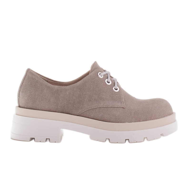 Marco Shoes Stoffschuhe mit dicker Sohle grau