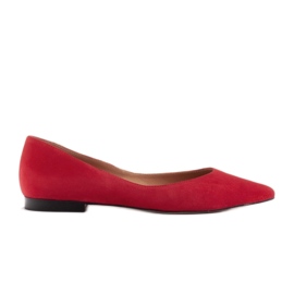 Marco Shoes Ballerinas für Damen mit niedrigen Seiten rot
