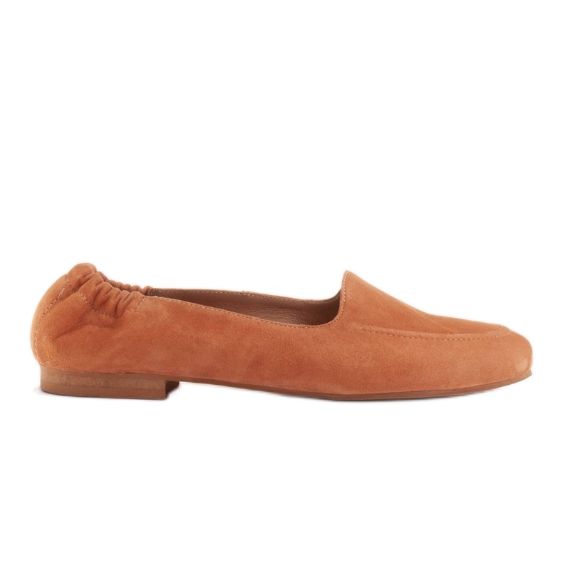 Marco Shoes Damenballerinas mit Gummizug im Obermaterial orange
