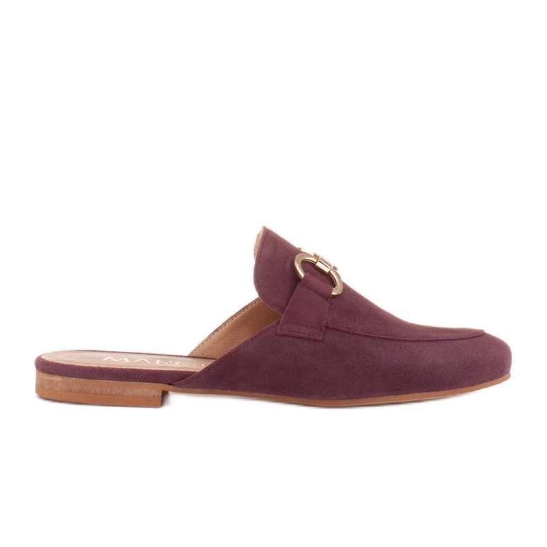 Marco Shoes Damenschuhe aus Wildleder mit Ornament rot mehrfarbig