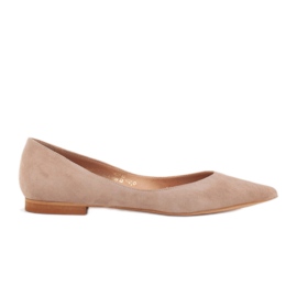Marco Shoes Ballerinas für Damen mit niedrigen Seiten beige