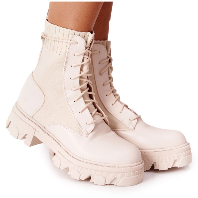 PS1 Damenstiefel Workers Beige Megan