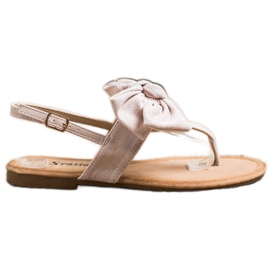Seastar Stilvolle Sandalen mit Schleife beige