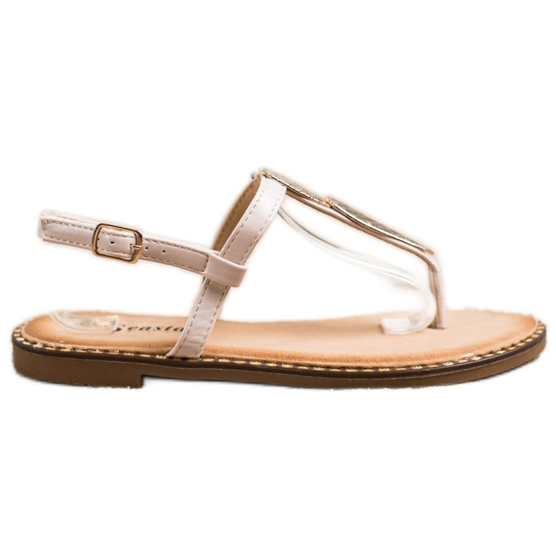 Seastar Flip-Flops Sandalen mit Ornament beige