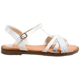 Laura Mode Lässige Sandalen weiß