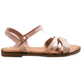 Laura Mode Lässige Sandalen rosa