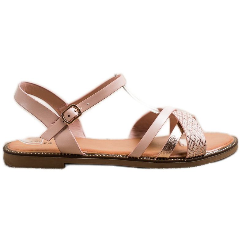 Laura Mode Lässige Sandalen rosa