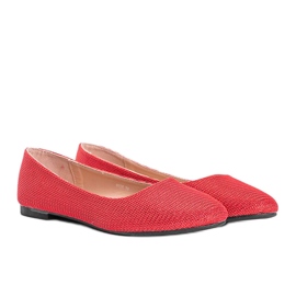 Rot glänzende Brook Ballerinas