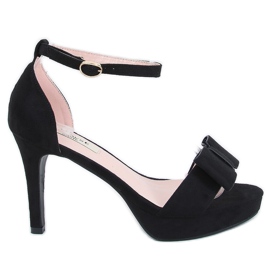 Schwarz 9R32 Schwarze Plateau-Sandalen