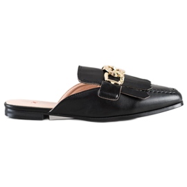 Seastar Stilvolle Hausschuhe mit Ornament schwarz