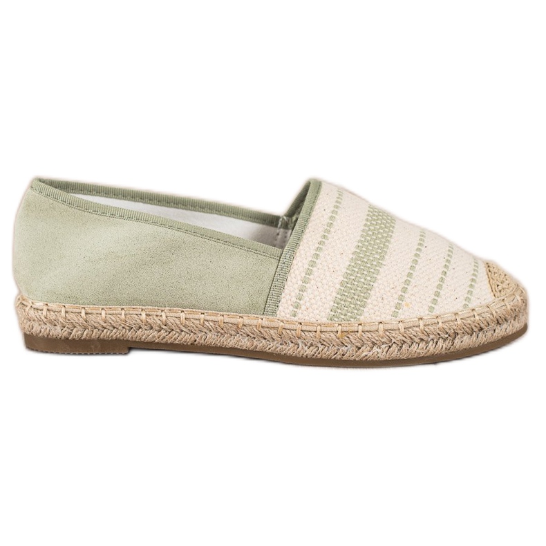 Ideal Shoes Espadrilles mit Muster grün