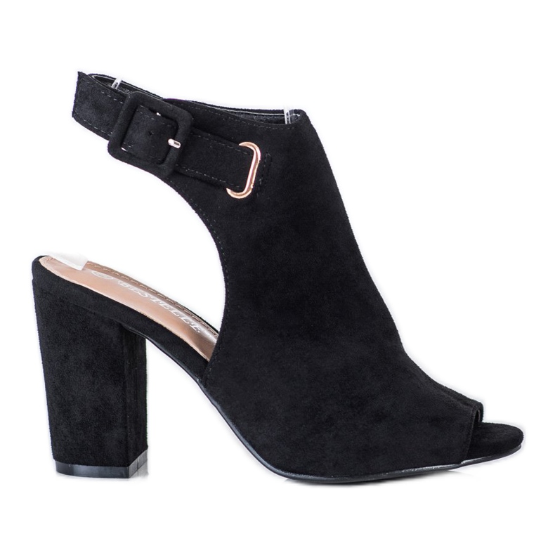 Bestelle Geschlossene Sandalen mit Schnalle schwarz