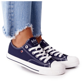 Damen Sneaker Lee Cooper LCW-21-31-0095L Marineblau weiß navy blau
