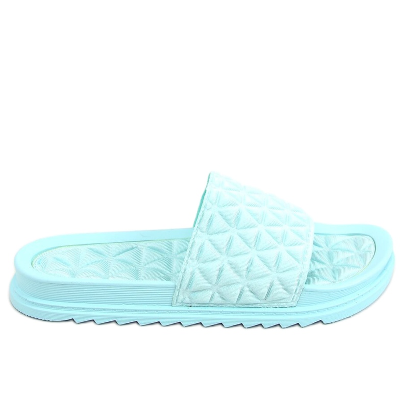 Blaue blaue Damenhausschuhe 10-251 Blau