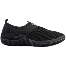 SHELOVET Durchbrochene Slip-On-Schuhe schwarz