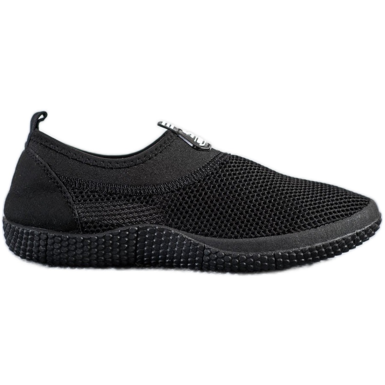 SHELOVET Durchbrochene Slip-On-Schuhe schwarz