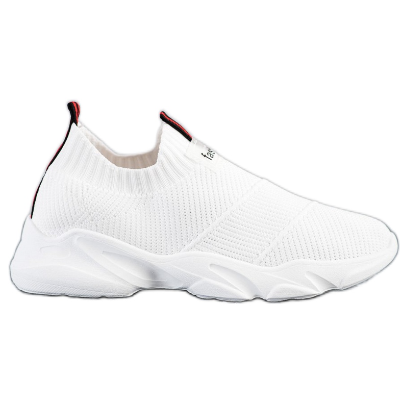 SHELOVET Weiße Fashion Slip-On Sneakers