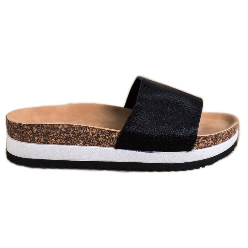 Kayla Hausschuhe auf der Plattform schwarz