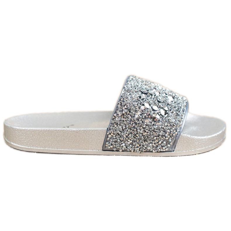 SHELOVET Hausschuhe mit Ornamenten grau