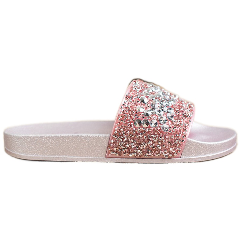 SHELOVET Hausschuhe mit Ornamenten rosa