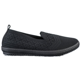 SHELOVET Schwarze Slipper