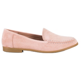 Coura Klassische Wildleder-Lords rosa