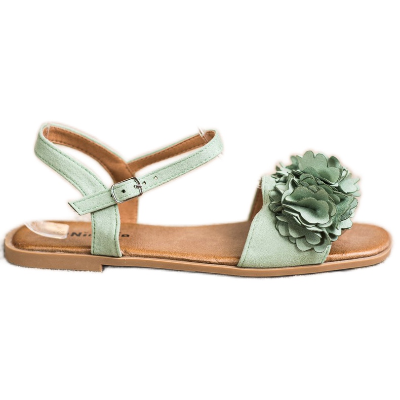 SHELOVET Modische grüne Sandalen