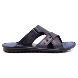 Polbut Herren SA05 dunkelblaue Hausschuhe