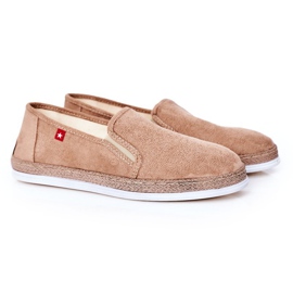 Herren Wildleder Espadrilles Big Star HH176003 Beige