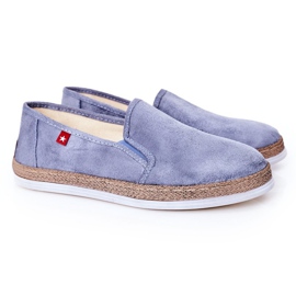 Herren Wildleder Espadrilles Big Star HH176004 Blau