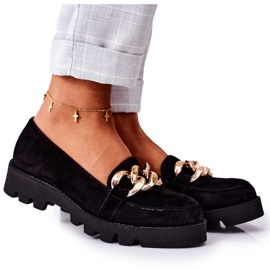 Lewski Shoes Wildleder-Loafer Lewski Schuhe 3040 Schwarz