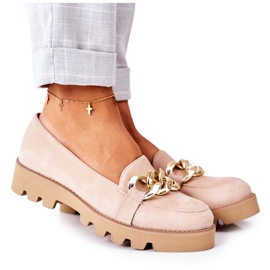 Wildleder-Loafer Lewski Shoes 3040 Cappuccino beige