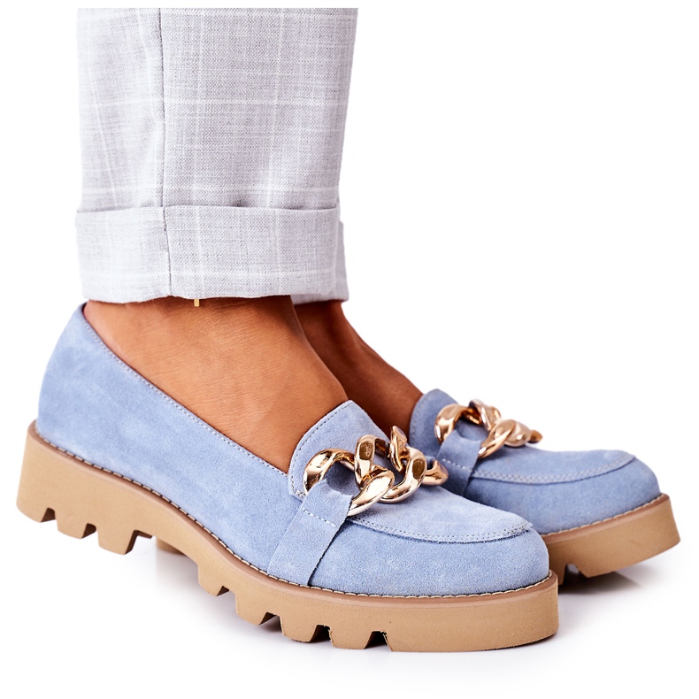 Lewski Shoes Wildleder-Loafer Lewski Schuhe 3040 Blau