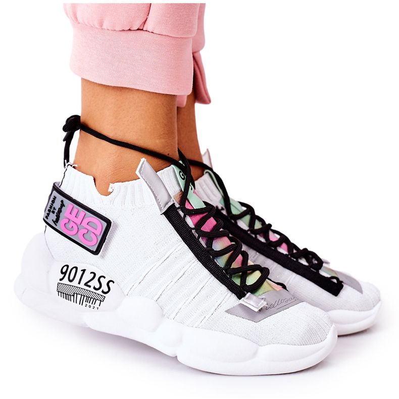 PS1 Damen Sportschuhe Sneakers Weiß Bubble Tea