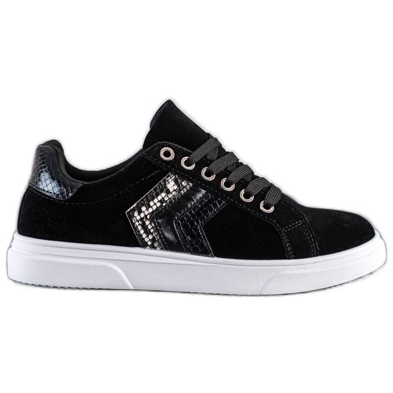 SHELOVET Wildleder Sneakers schwarz