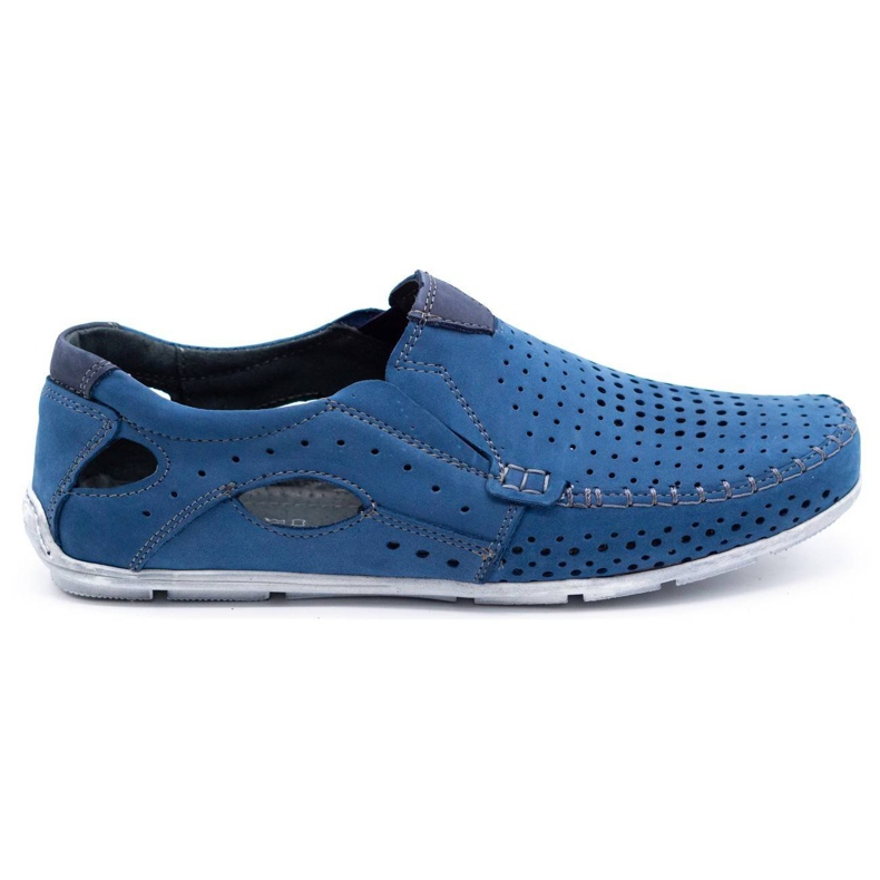 Olivier Herrenschuhe Mokassins 901 Sommer blau