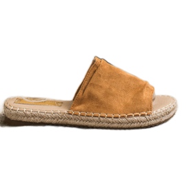 SHELOVET Klassische Hausschuhe aus Wildleder braun