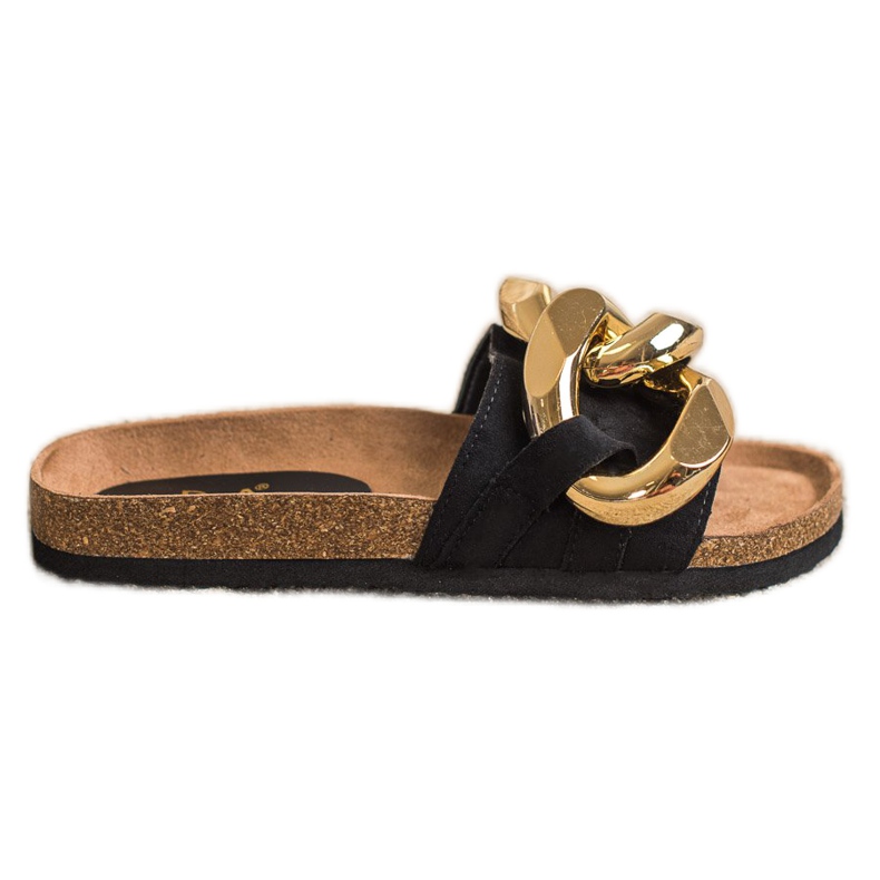 Sabatina Mode Hausschuhe schwarz