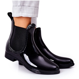 Regenschirm glänzende schwarze Jodhpur-Stiefel