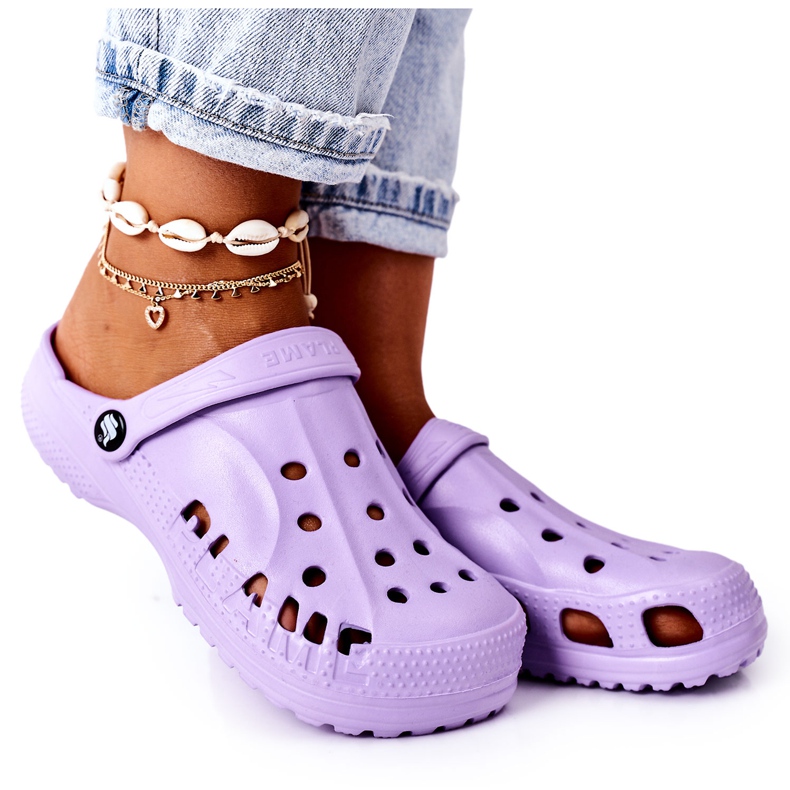 Damen Crooks Eva Foam Hausschuhe Violett