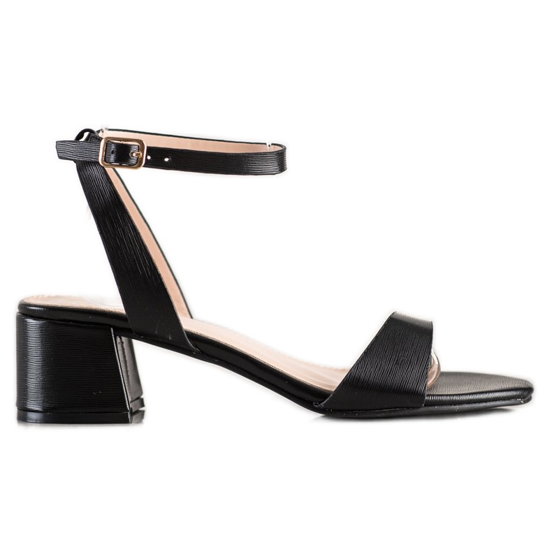 SHELOVET Elegante schwarze Sandalen